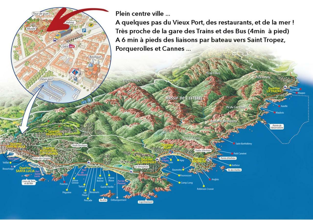 Studio Liberte Plein Centre Saint-Raphael  Ngoại thất bức ảnh
